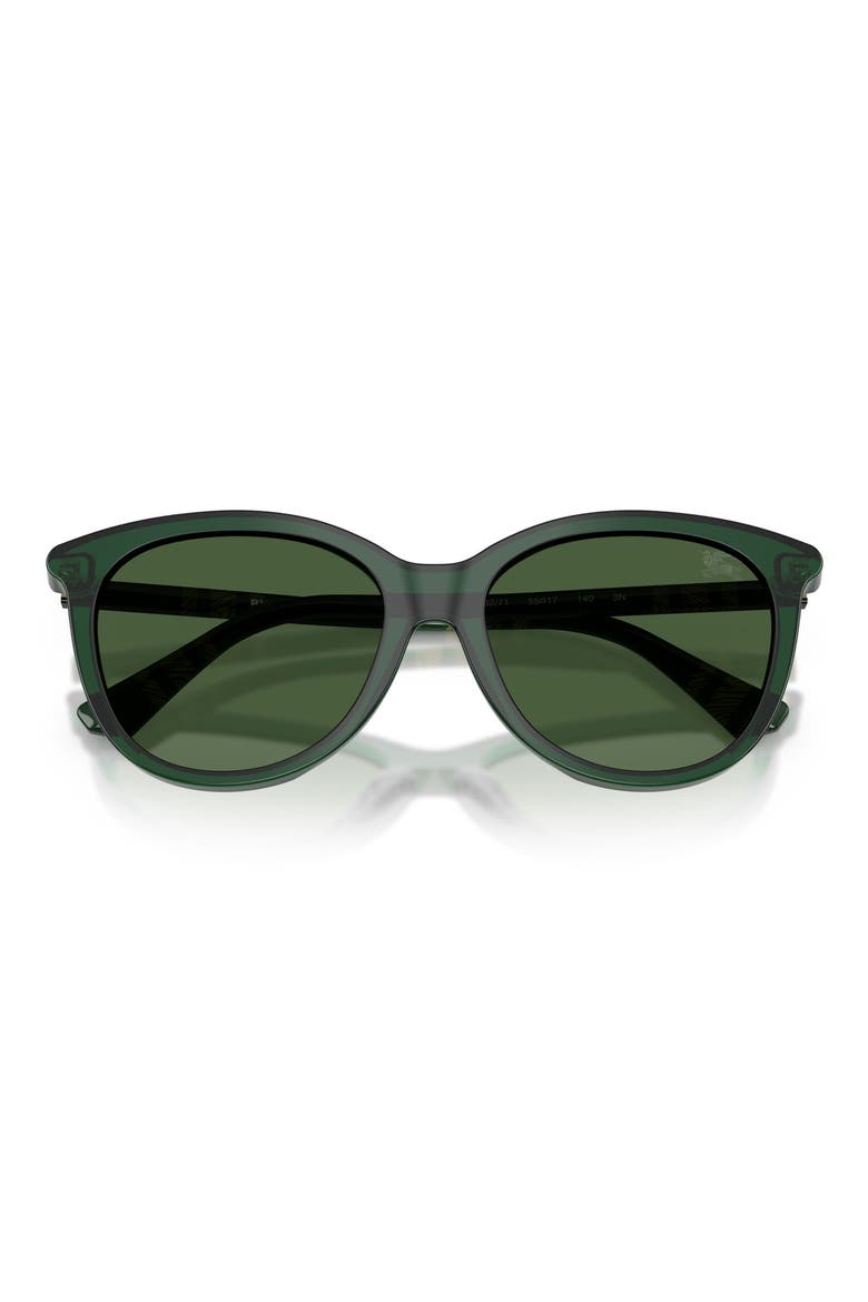 55mm Phantos Sunglasses, Alternate, color, GREEN