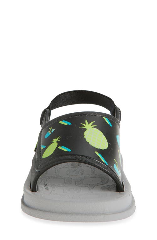 Shop Ipanema Kids' Pineapple Slingback Sandal In Grey/black