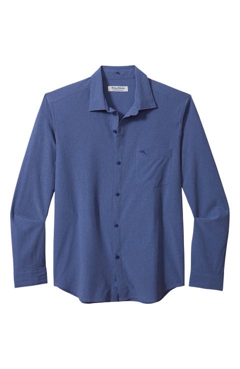 Bahama Coast Sands IslandZone® Button-Up Shirt (Big & Tall)