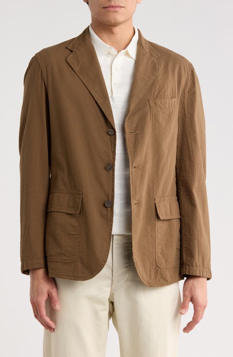 Cotton Seersucker Blazer