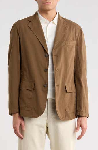 BUCK MASON Cotton Seersucker Blazer