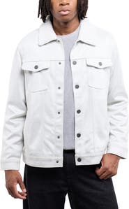 XRAY Faux Fur Collar Faux Suede Jacket