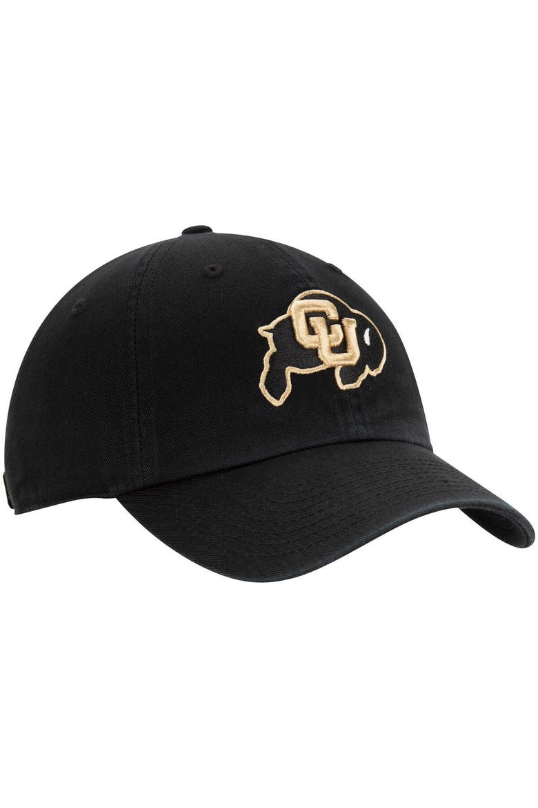 Men's '47 Black Colorado Buffaloes Clean Up Adjustable Hat, Alternate, color, Black