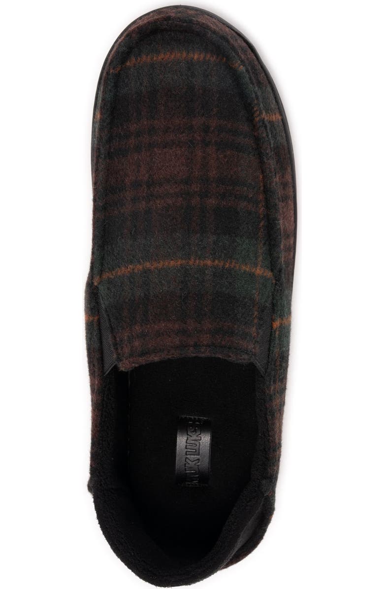 MUK LUKS Owen Step-Down Slipper, Alternate, color, Brown Plaid