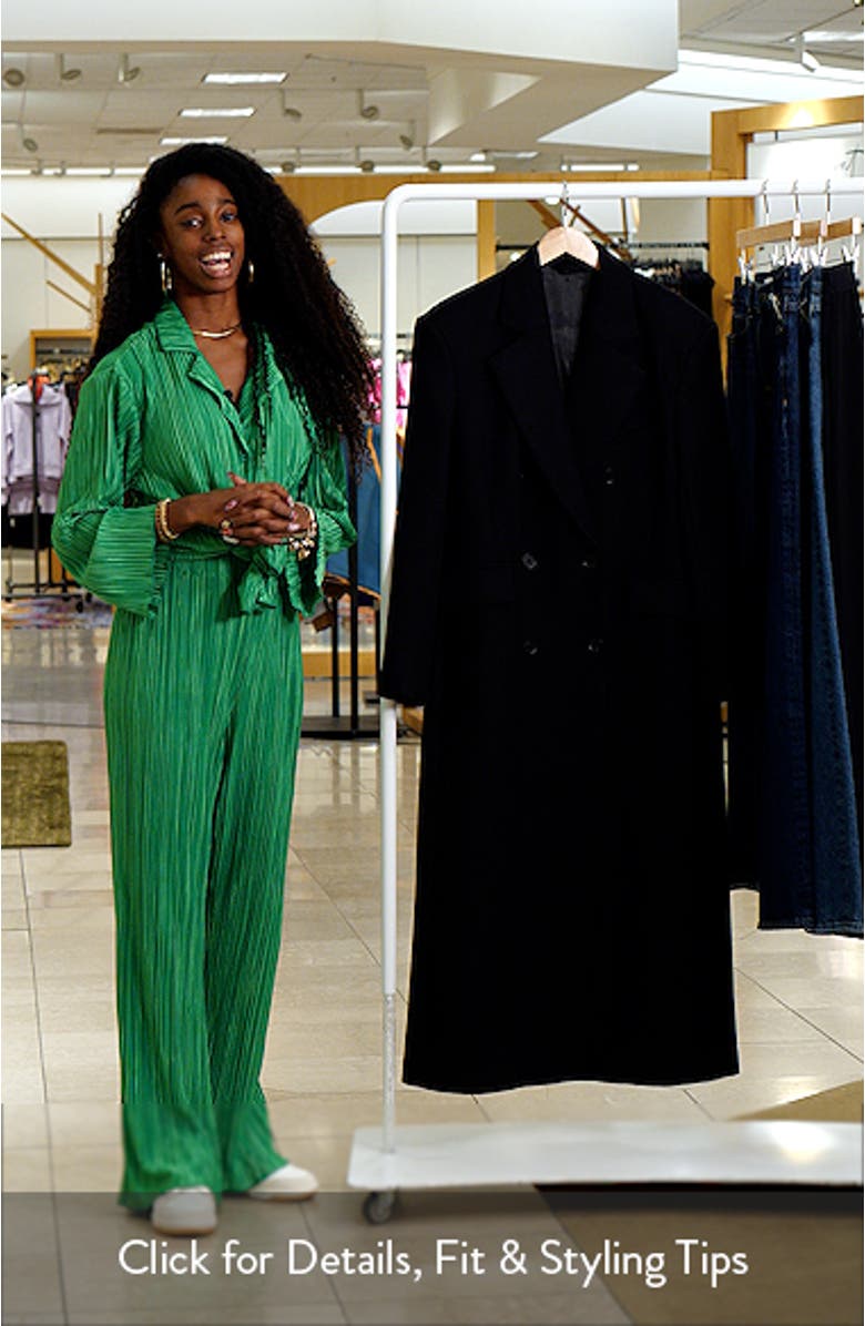 Longline Double Breasted Coat, sales video thumbnail