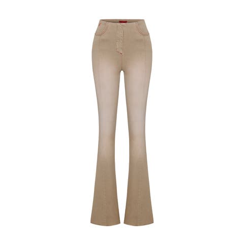 Cotton Coated Flare Pant