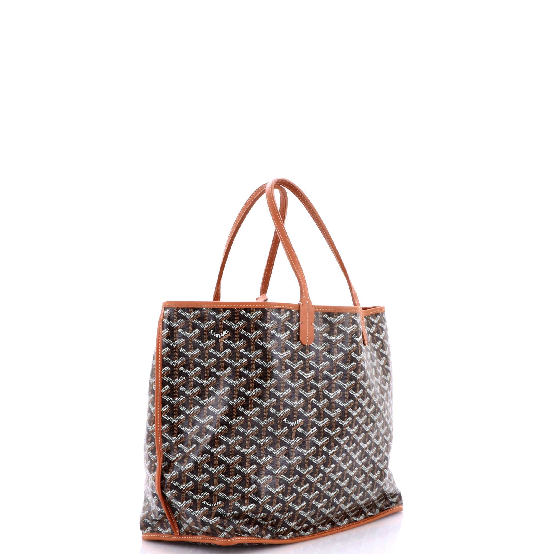 Anjou Reversible Tote Coated Canvas PM, Alternate, color, Brown