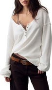 Free People Montreal Henley Thermal Top