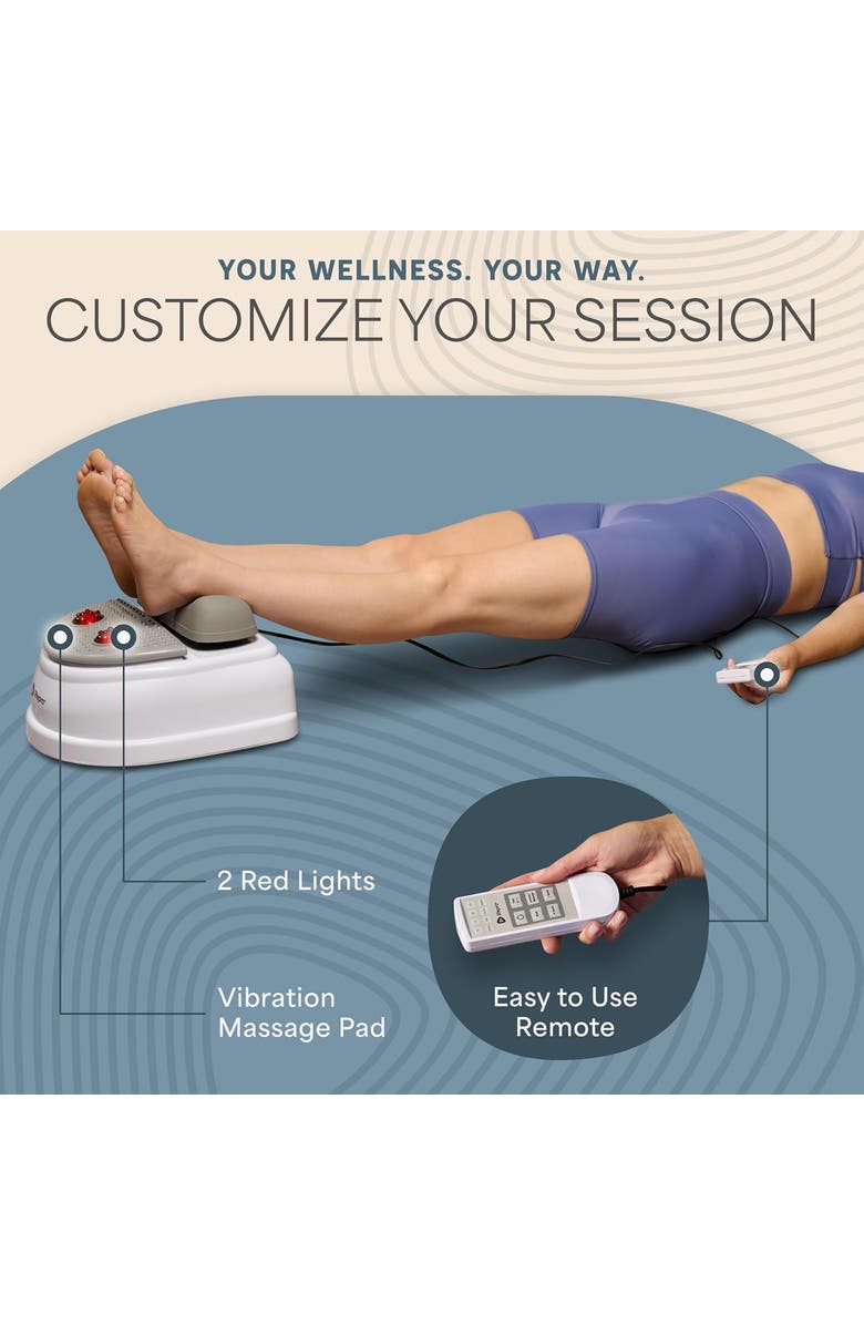 Lifepro Mediripple Chi Machine for Lymphatic Massager with Red Light Therapy, Alternate, color, White