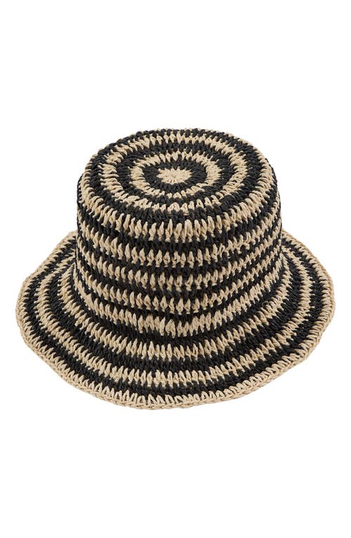 Eugenia Kim Jonah Stripe Straw Bucket Sun Hat