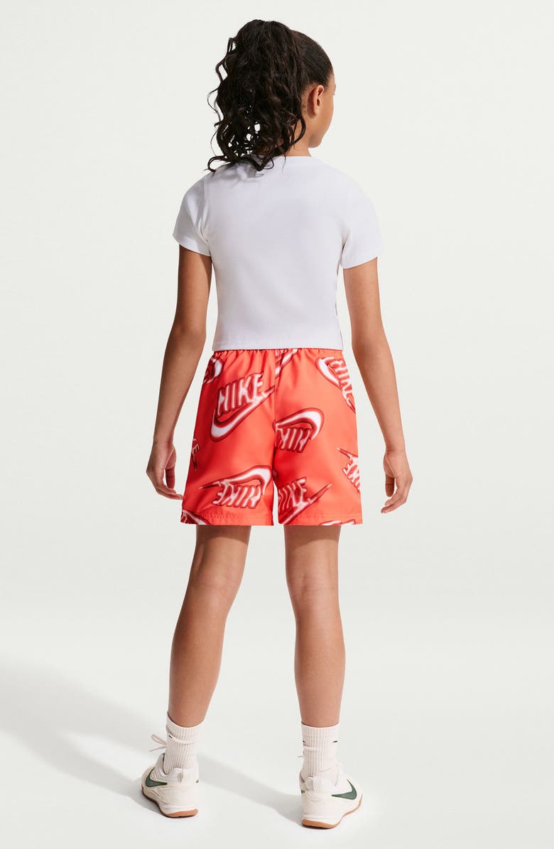 Nike Kids' Sportswear Club Woven Drawstring Shorts, Alternate, color, Turf Orange/ Orange Pulse