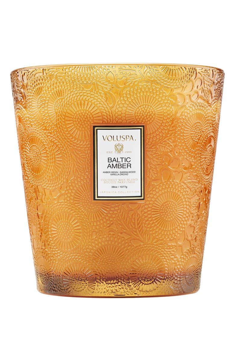 Voluspa Baltic Amber Three-Wick Hearth Candle, Alternate, color, 