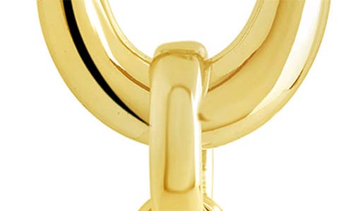 Sterling Forever Giselle Freshwater Pearl Door Knocker Drop Earrings In Gold