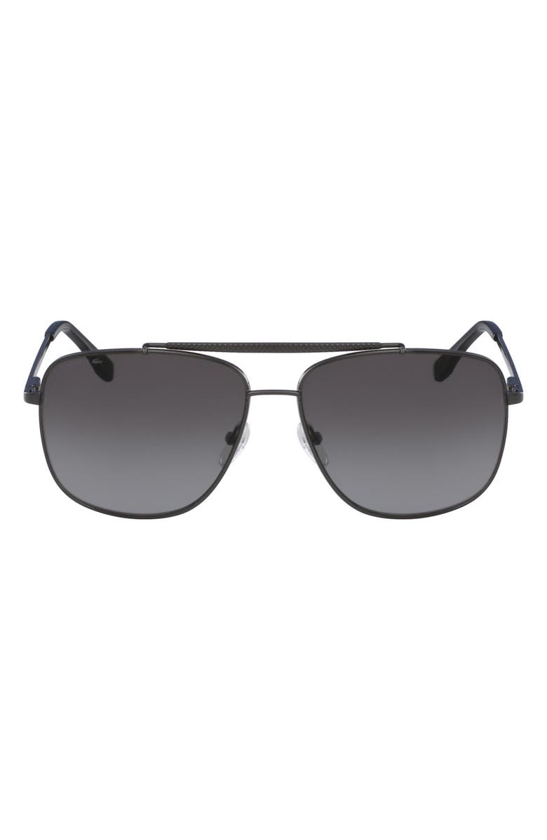 Lacoste 59mm Aviator Sunglasses, Main, color, 