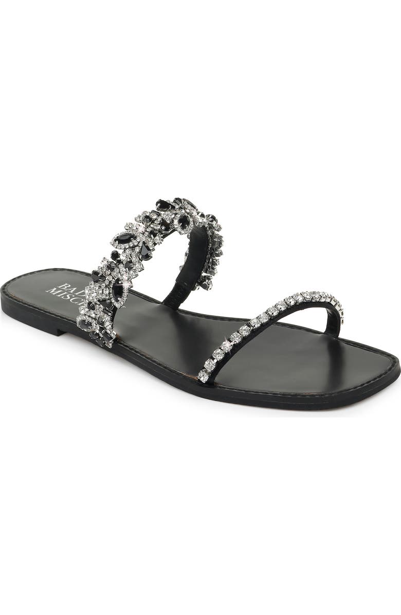 Badgley Mischka Collection Badgley Mischka Jenelle Embellished Slide Sandal, Main, color,