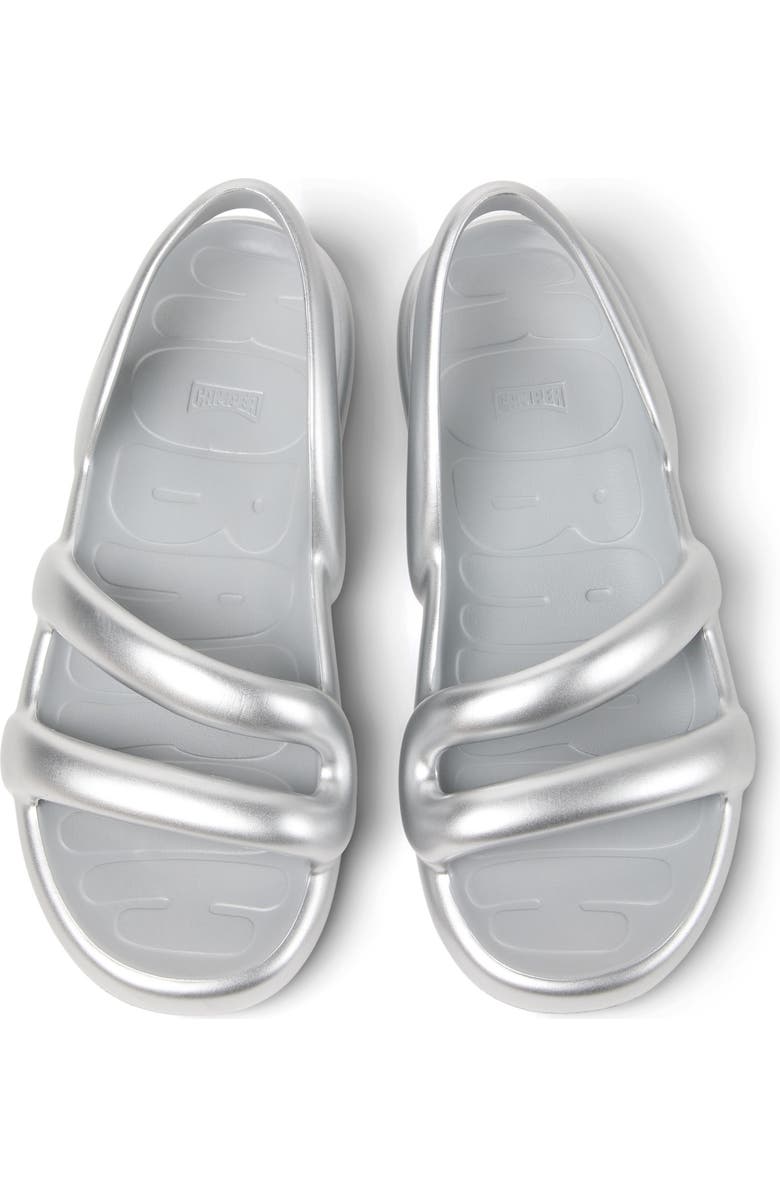 Camper Kobarah Flat Slingback Sandal, Alternate, color, Medium Gray