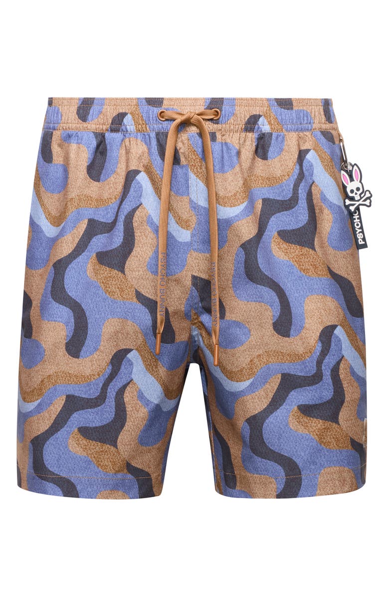Psycho Bunny Dante Toasted Coconut Swim Trunks, Alternate, color, Toasted Coconut