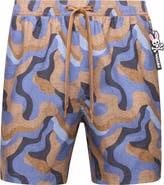 Psycho Bunny Dante Toasted Coconut Swim Trunks