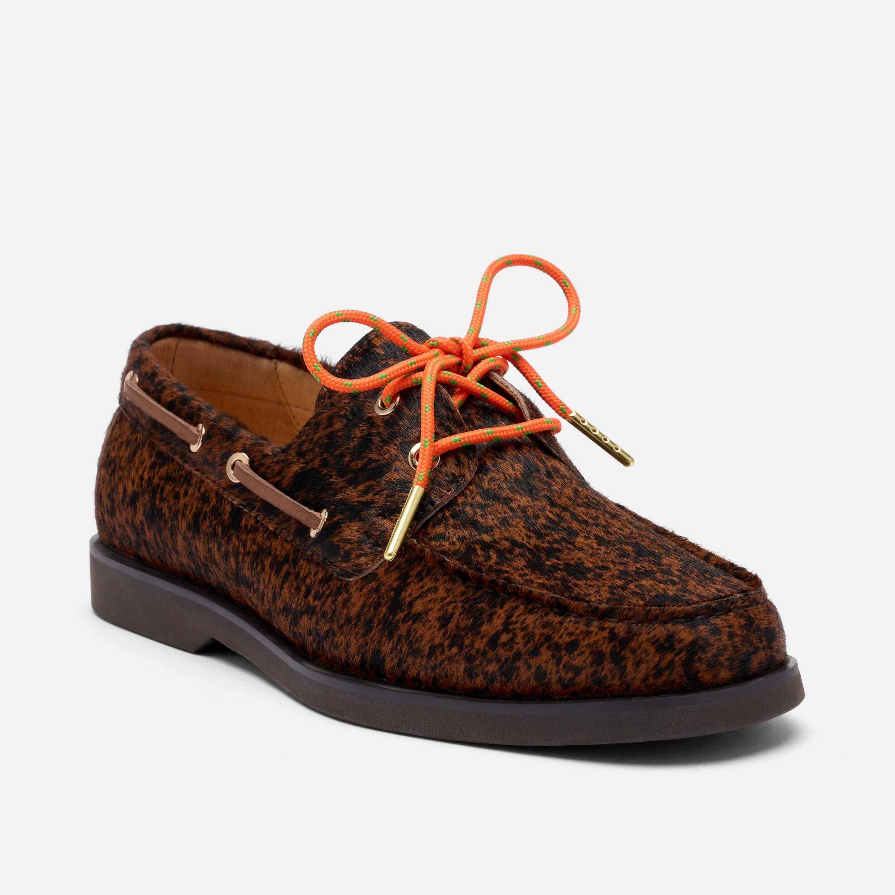 MARC NOLAN Ms. Capri Brown Cowhide Boat Shoes, Alternate, color, Brown