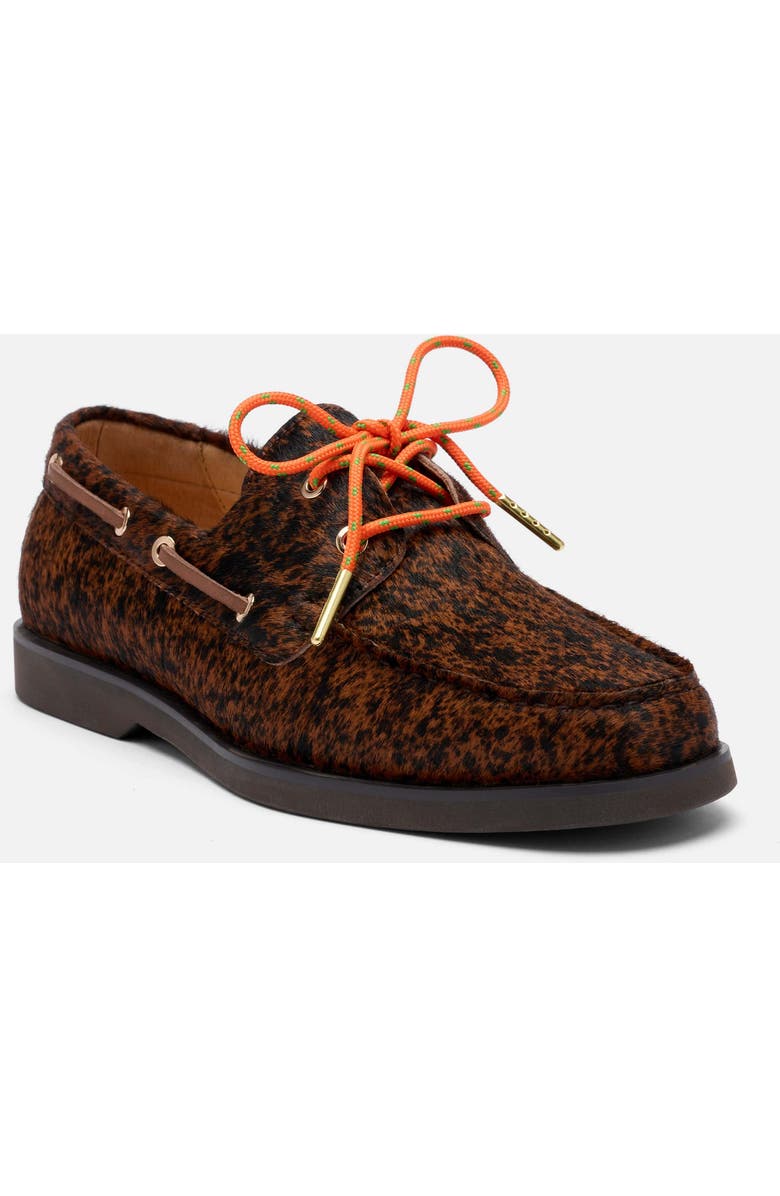 MARC NOLAN Ms. Capri Brown Cowhide Boat Shoes, Alternate, color, Brown
