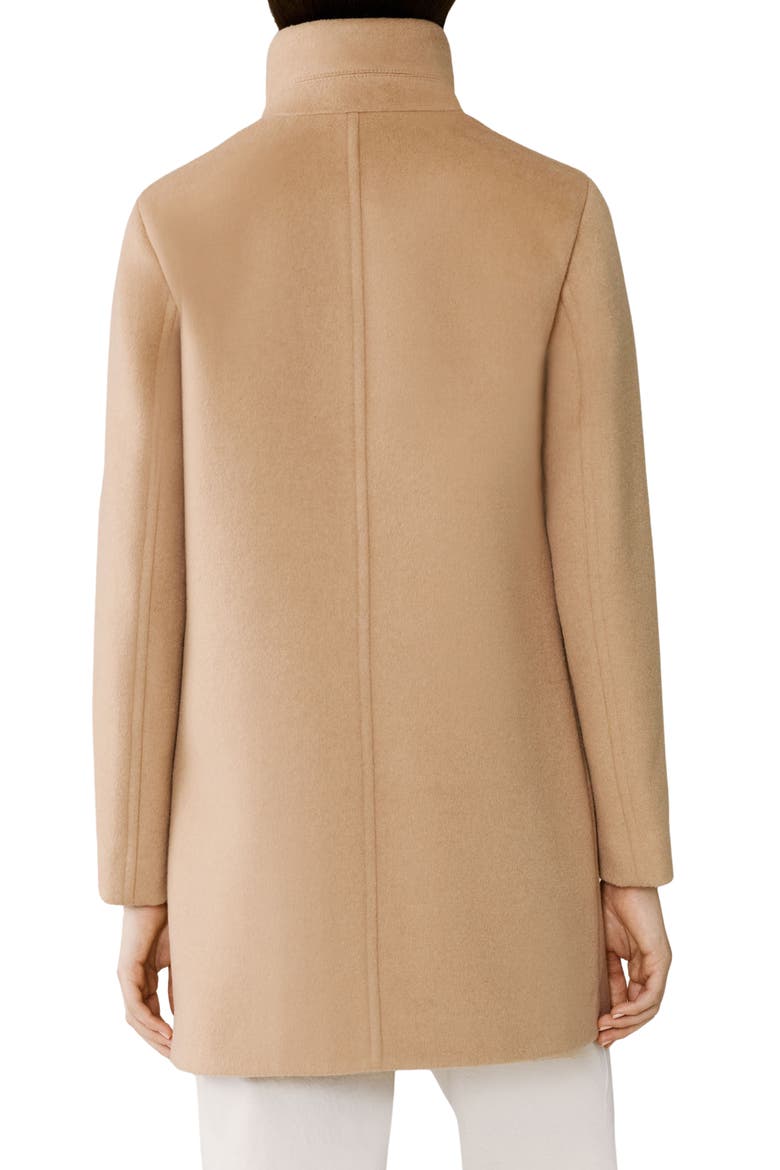 Abbi Wool Blend Coat with Removable Quilted Puffer Bib, Alternate, color, TEAK