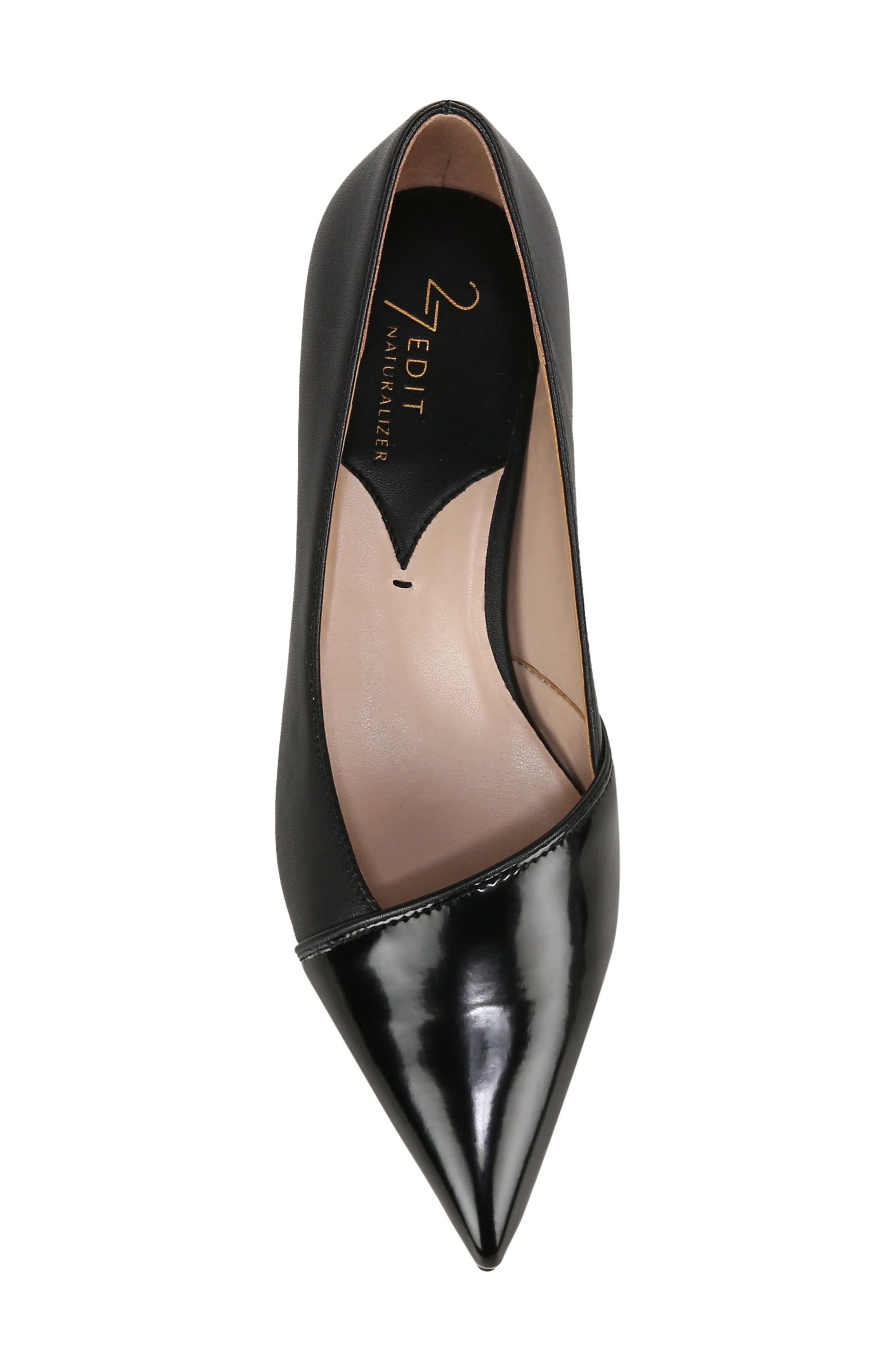 27 EDIT Naturalizer Nova Pointed Toe Kitten Heel Pump, Alternate, color, 