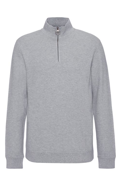 BARBOUR BARBOUR COTTON PIQUÉ QUARTER ZIP PULLOVER