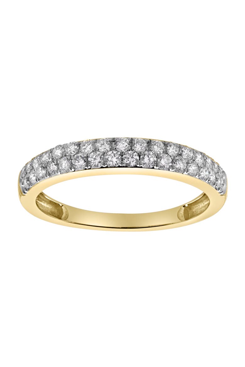 Serafina 14K Gold Round Diamond Studded Eternity Band Ring - 0.48cts, Main, color, 14K Yellow Gold
