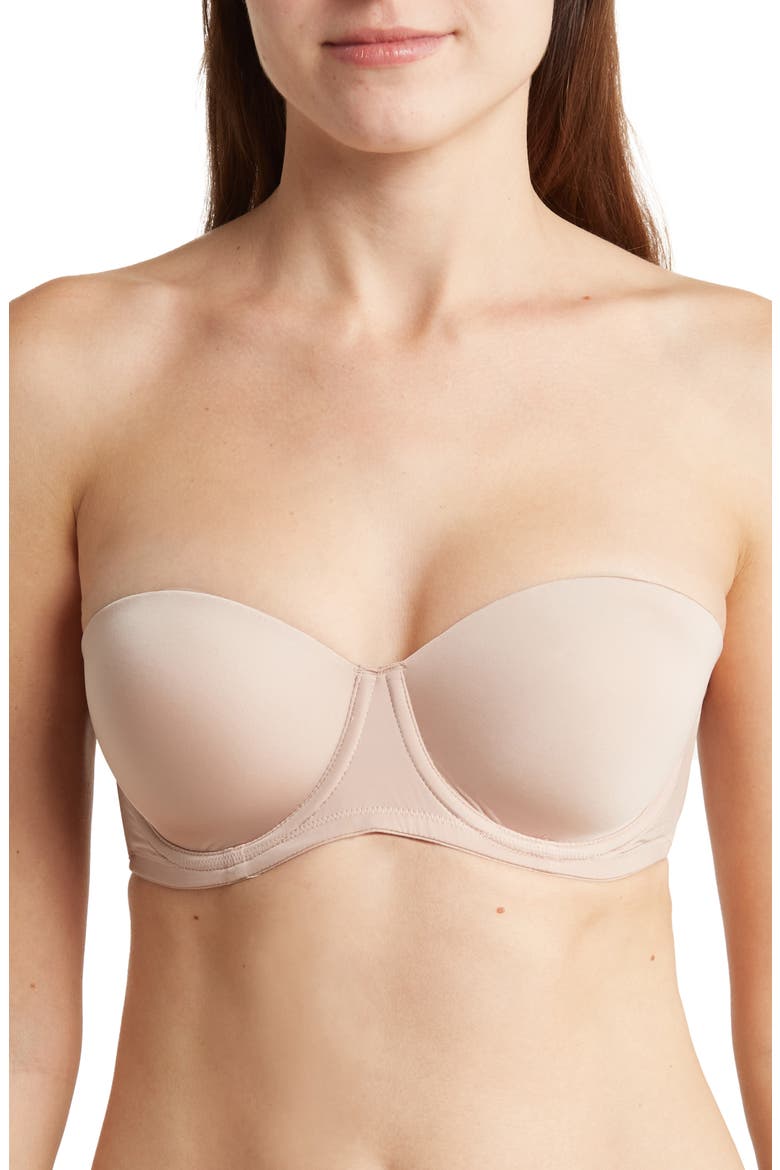 Pure Micro Strapless Bra, Alternate, color, 7NS CEDAR