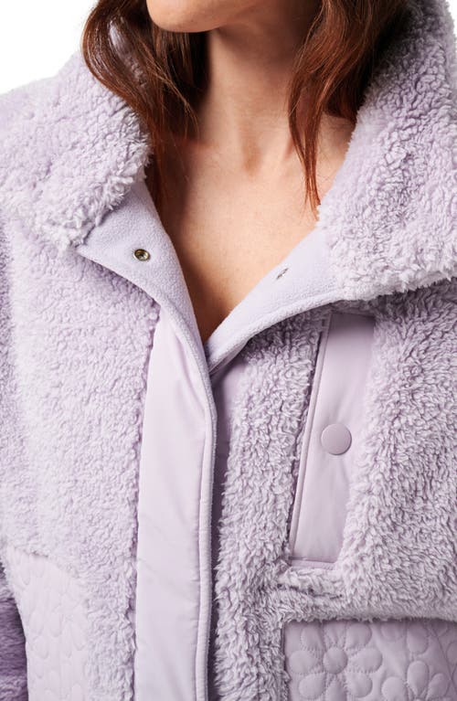 Travismathew Sweet Heat High Pile Fleece Jacket In Purple