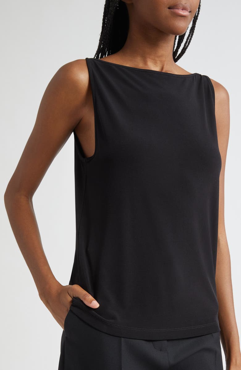 Vince Boat Neck Tank, Alternate, color, Black