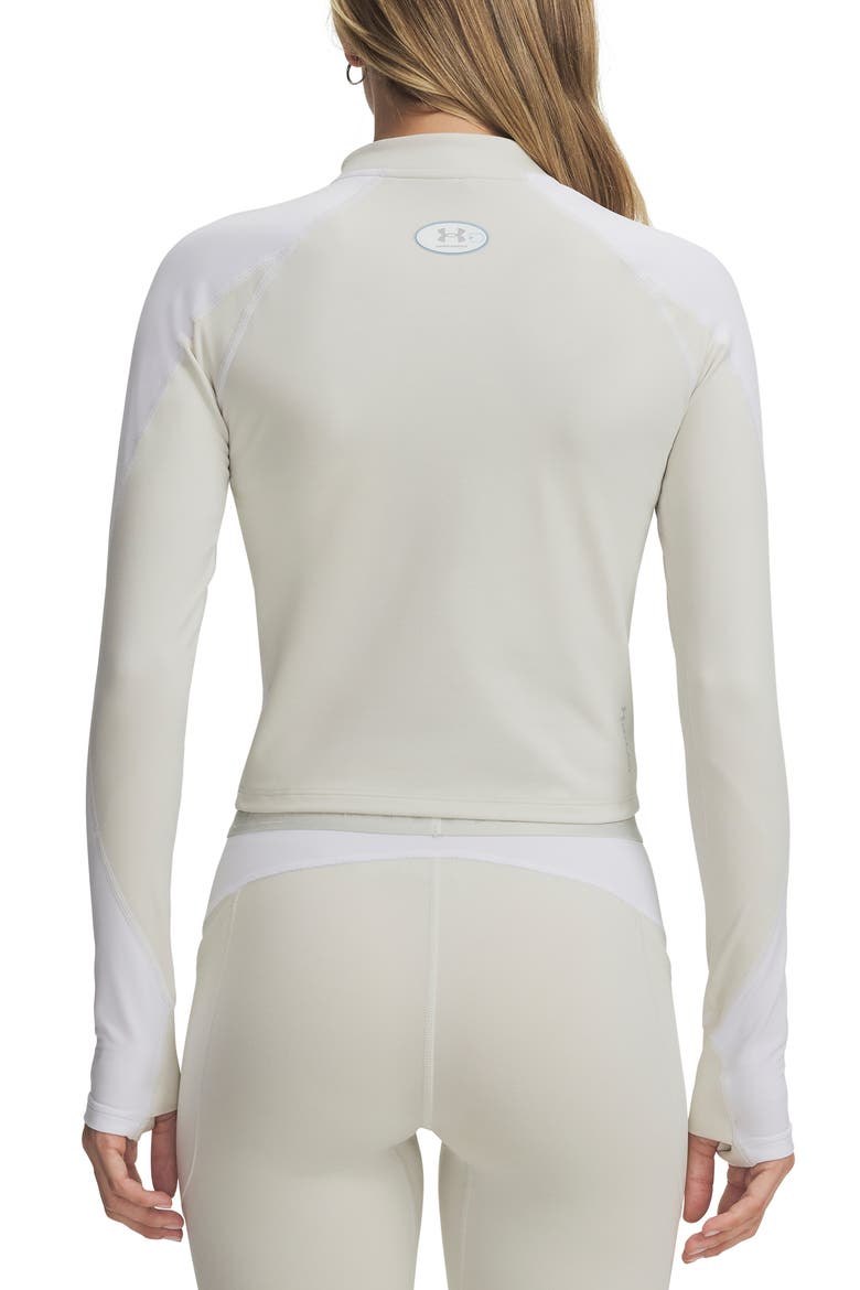 ColdGear Elite Half Zip Performance Pullover, Alternate, color, 110 SUMMIT WHITE