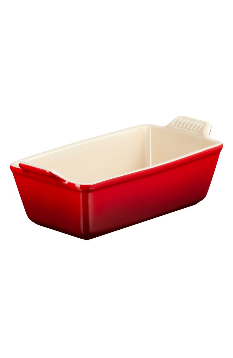 Le Creuset Heritage Stoneware Loaf Pan, Alternate, color, Cerise