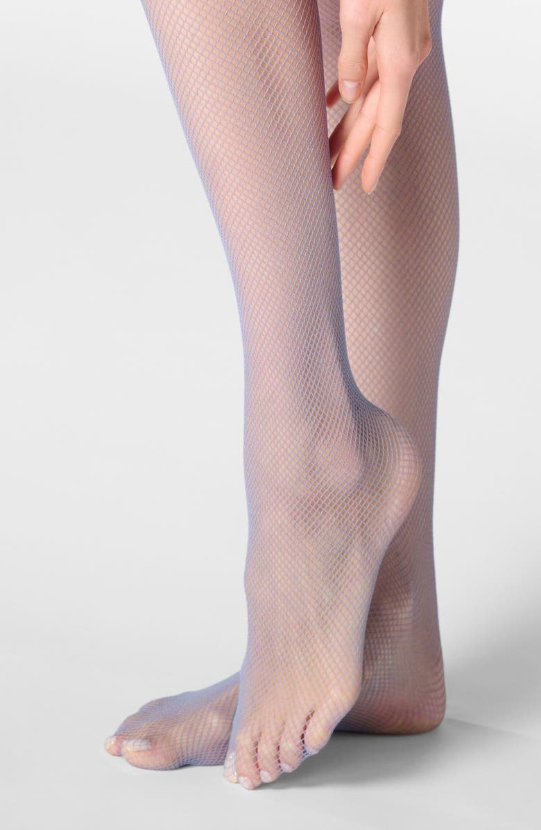 Oroblu Collant Tricot Fishnet Tights, Alternate, color, Crystal Grey