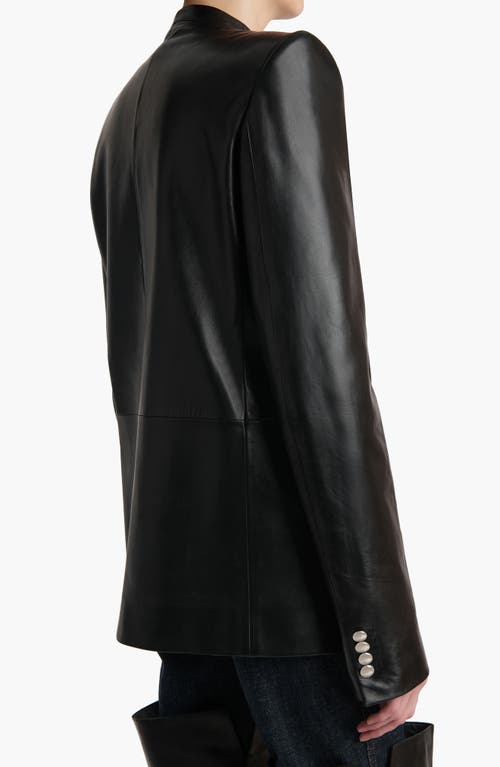 Khaite Button Lambskin Jacket In Black