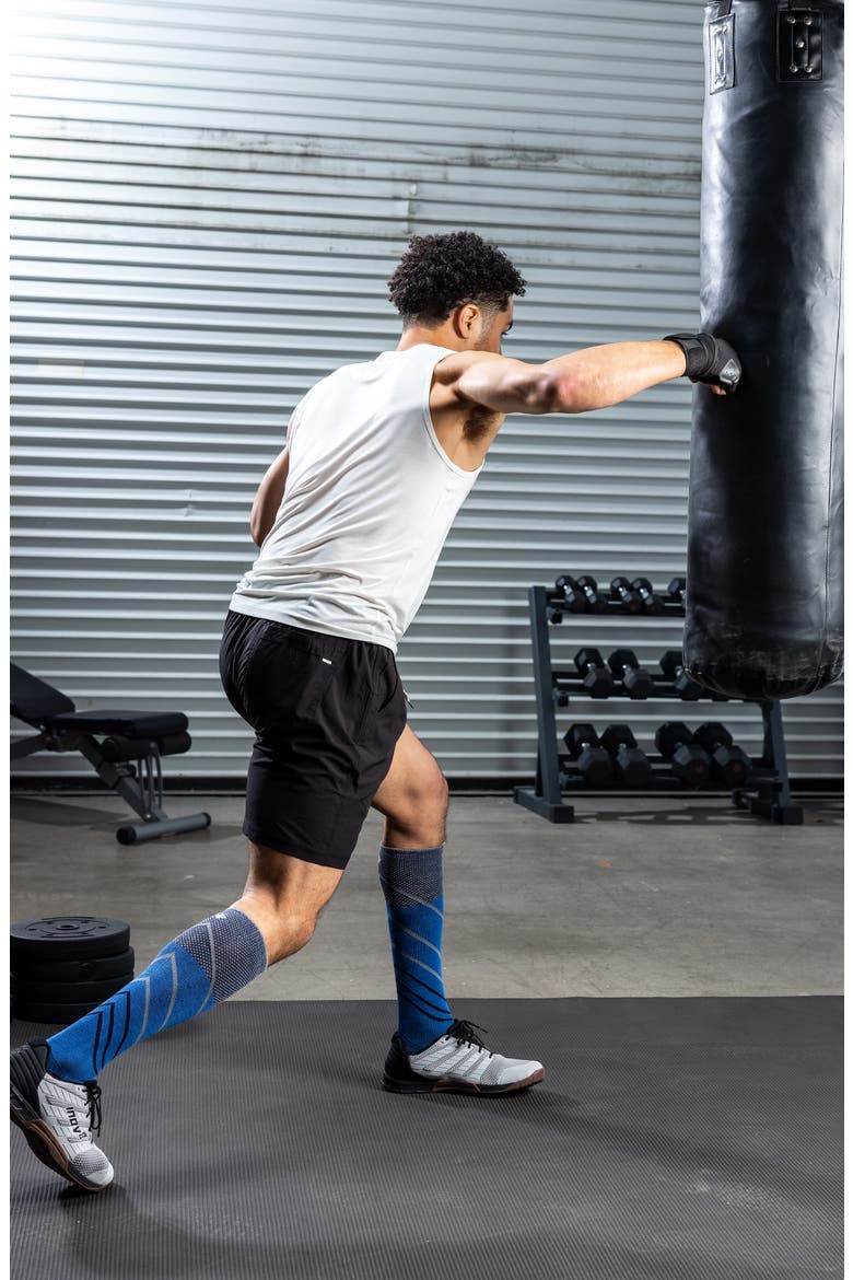 Pulse Over the Calf Compression Socks, Alternate, color, OCEAN