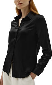 Lilysilk LILYSILK Women's Basic Concealed Placket Silk Shirt