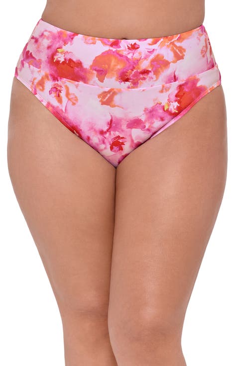Smoothing and Sculpting Ultra Banded High-Waist Swimsuit Bikini Bottoms