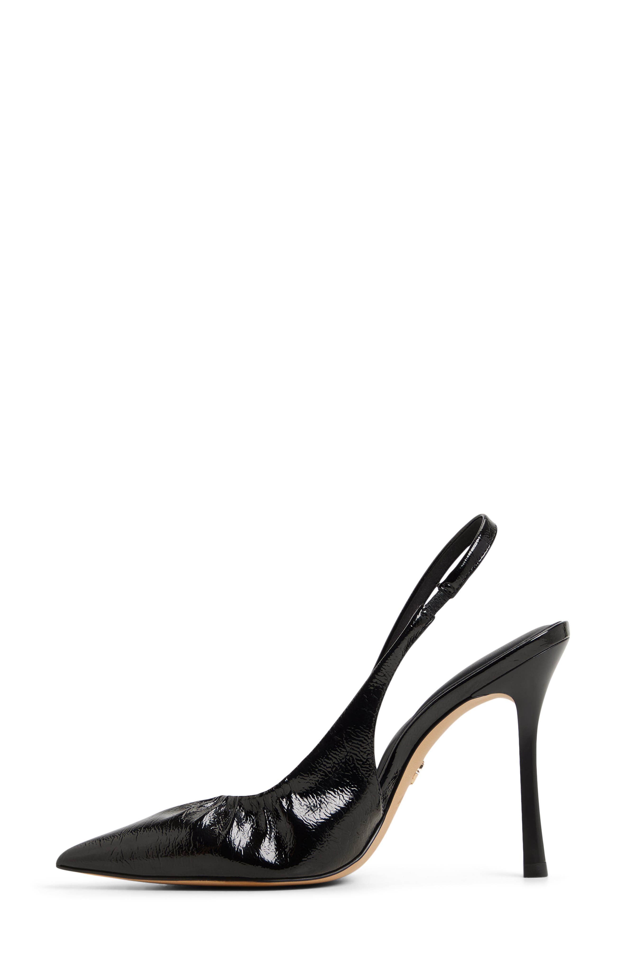 ALDO Mystie Slingback Pointed Toe Pump, Alternate, color, Black