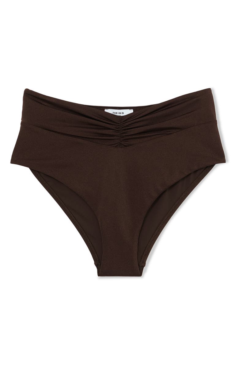 Reiss Maisie Metallic Wraparound Bikini Top, Alternate, color, 