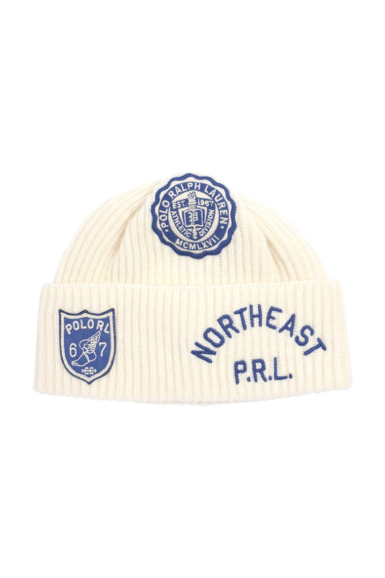 Patch Watch Cap, Main, color, Chic Cream
