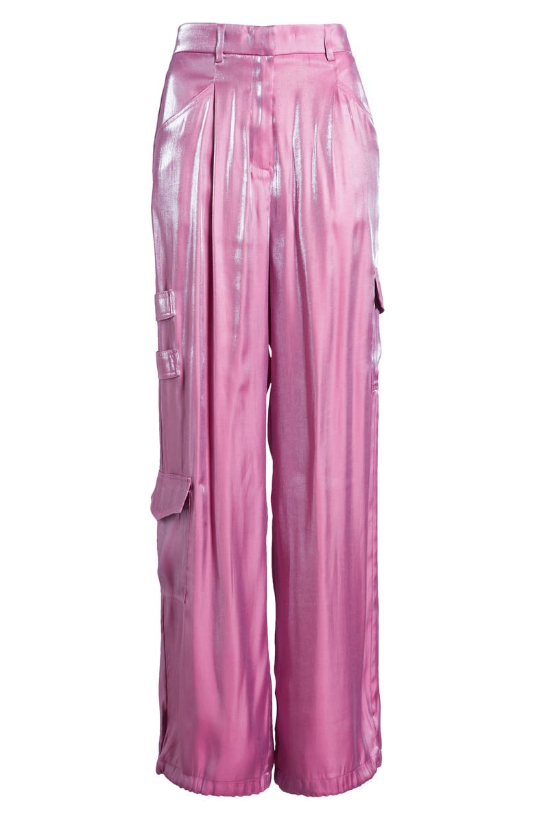 SOMETHING NEW Iridescent Cargo Pants, Alternate, color, 