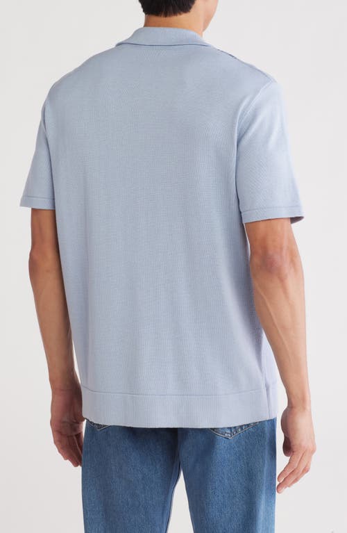 Truth Stripe Camp Shirt In Blue Lake/grey Multi