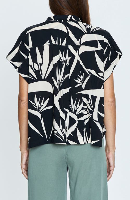 Pistola Lara Floral Camp Shirt In Bird Of Paradise