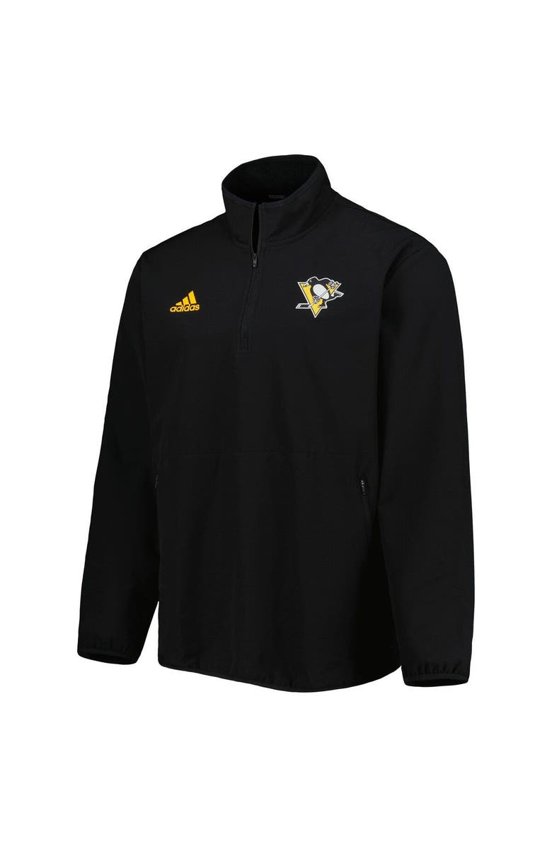 adidas Men's adidas Black Pittsburgh Penguins COLD.RDY Quarter-Zip Jacket, Alternate, color, 