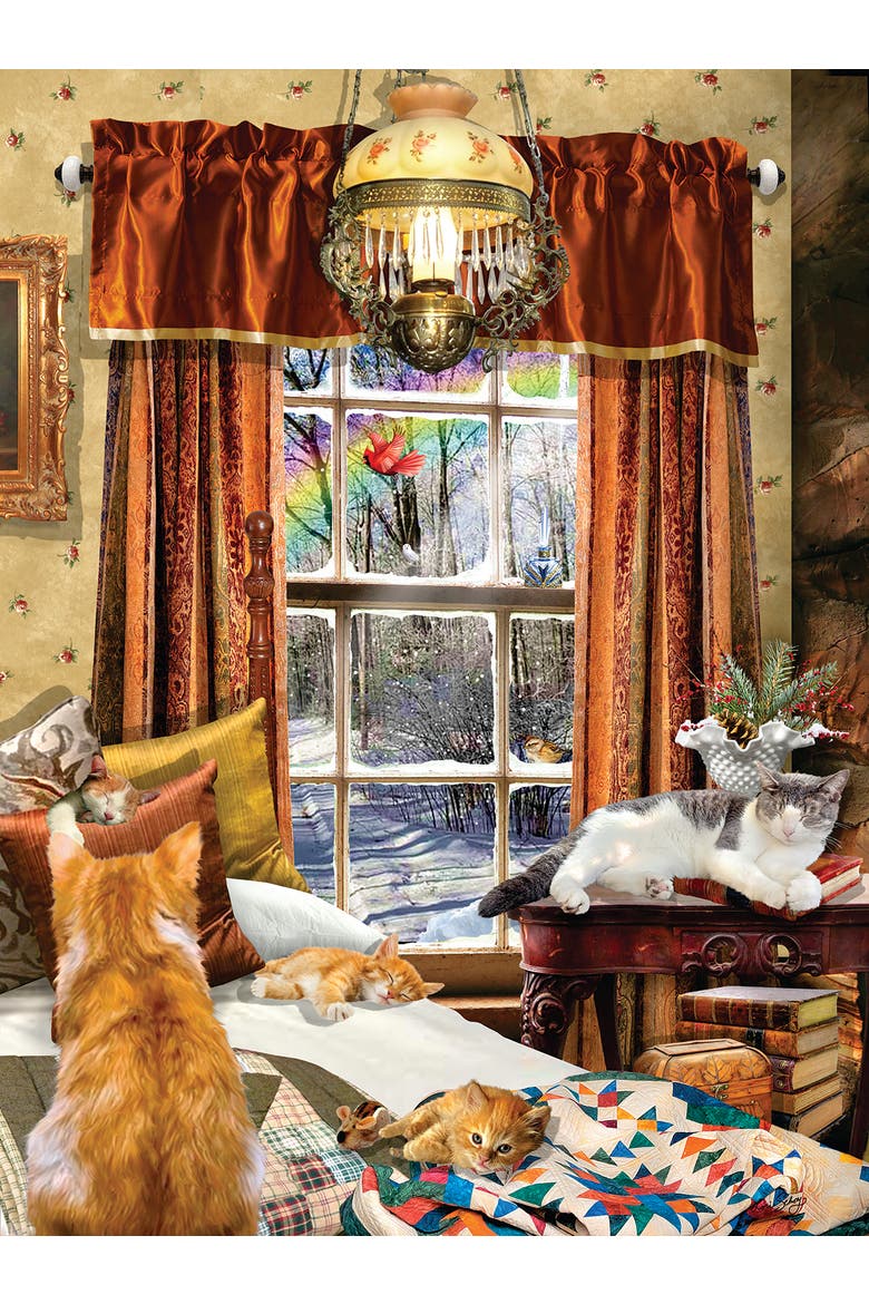Winter Cats 1000 piece Jigsaw Puzzle for Adults, Alternate, color, Multicolor