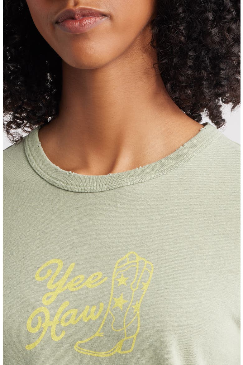 Yee Haw Cotton Blend Graphic T-Shirt, Alternate, color, SAGE