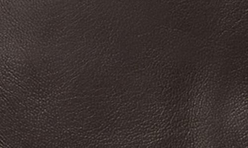 Bruno Magli Cashmere Lined Leather Bow Gloves In Brown