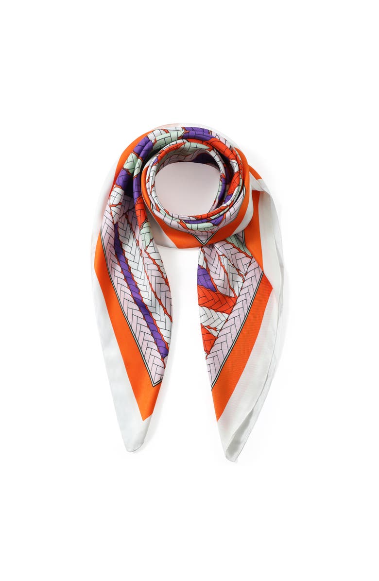 Youzey The Marlowe Scarf, Main, color, Orange/Purple