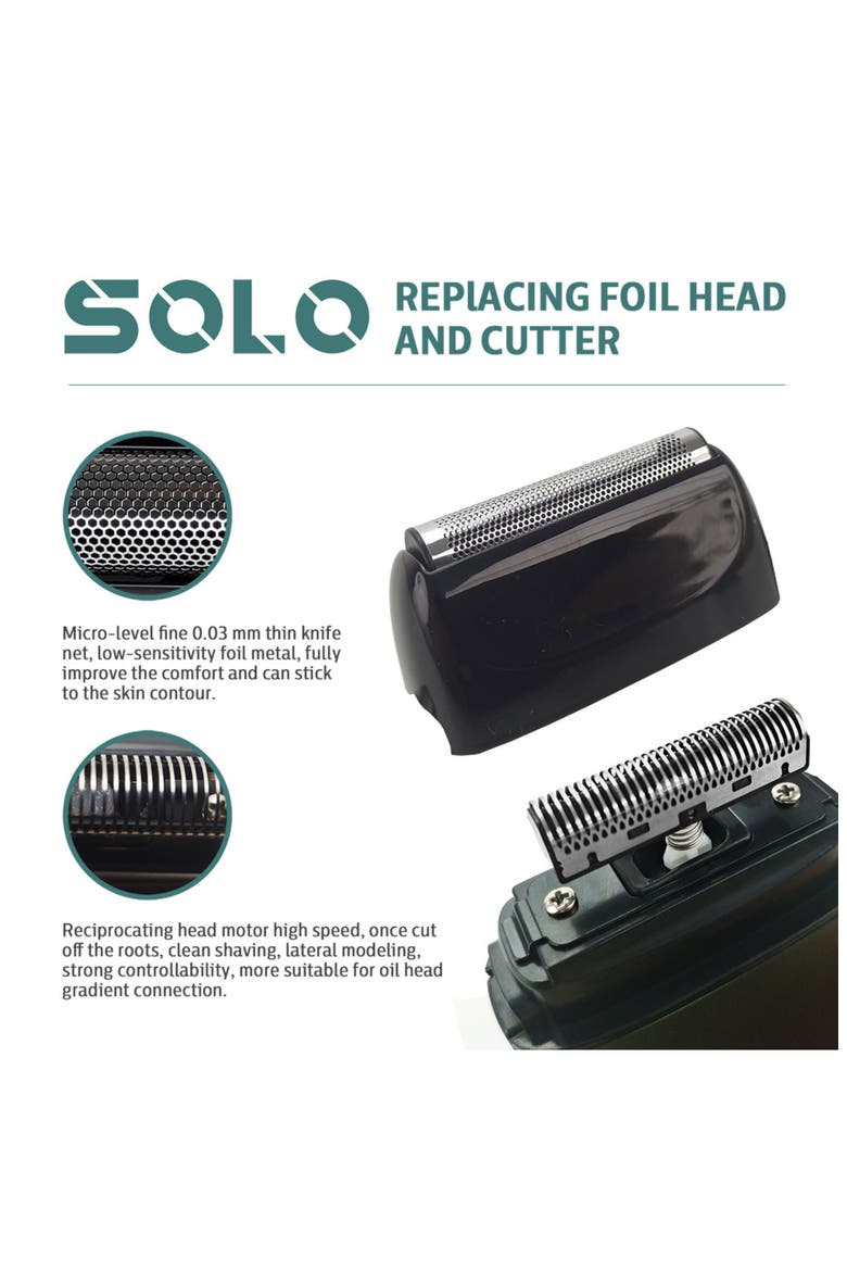 Solo Professional Replacement Foil Blades, Alternate, color, Black